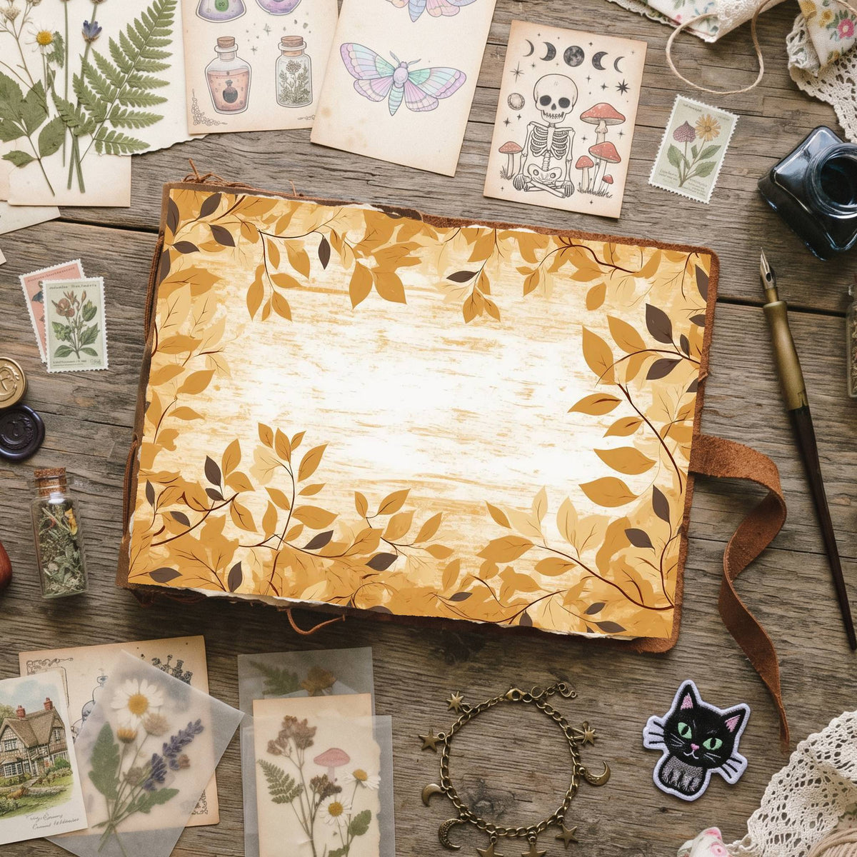 Autumns Leaves Digital Papers
