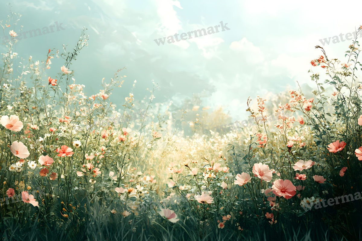 Blush Meadow Backdrop Images