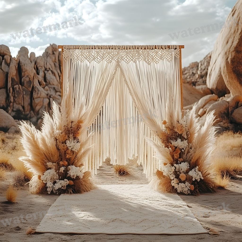 Bohemian Desert Backdrop Images