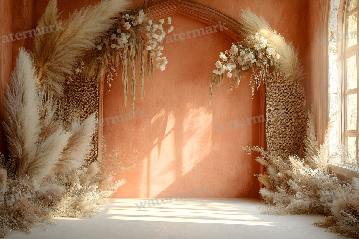 Boho Terracotta Backdrop Images