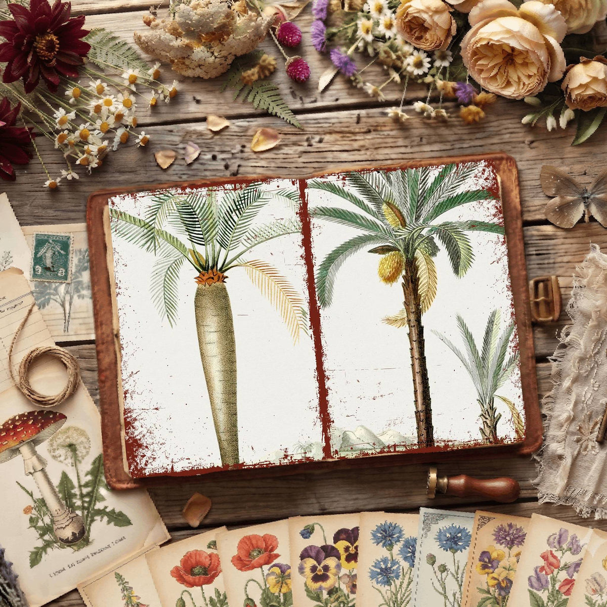 Botanical Illustrations Digital Papers