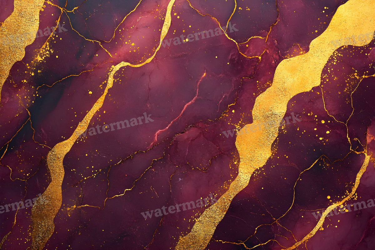 Burgundy Gold Marble Backdrop Images