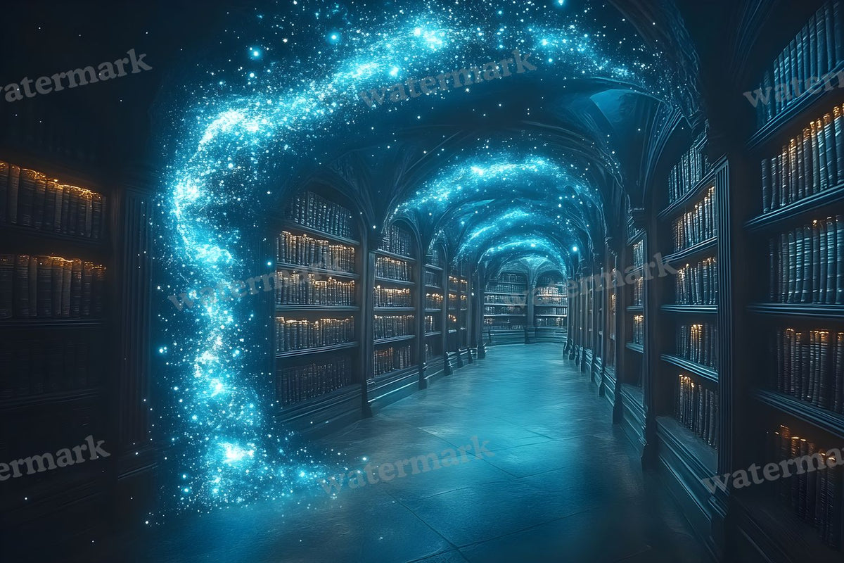 Celestial Library Dream Backdrop Images