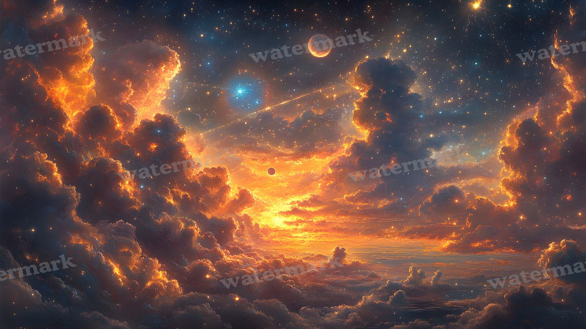 Celestial Moons Backdrop Images