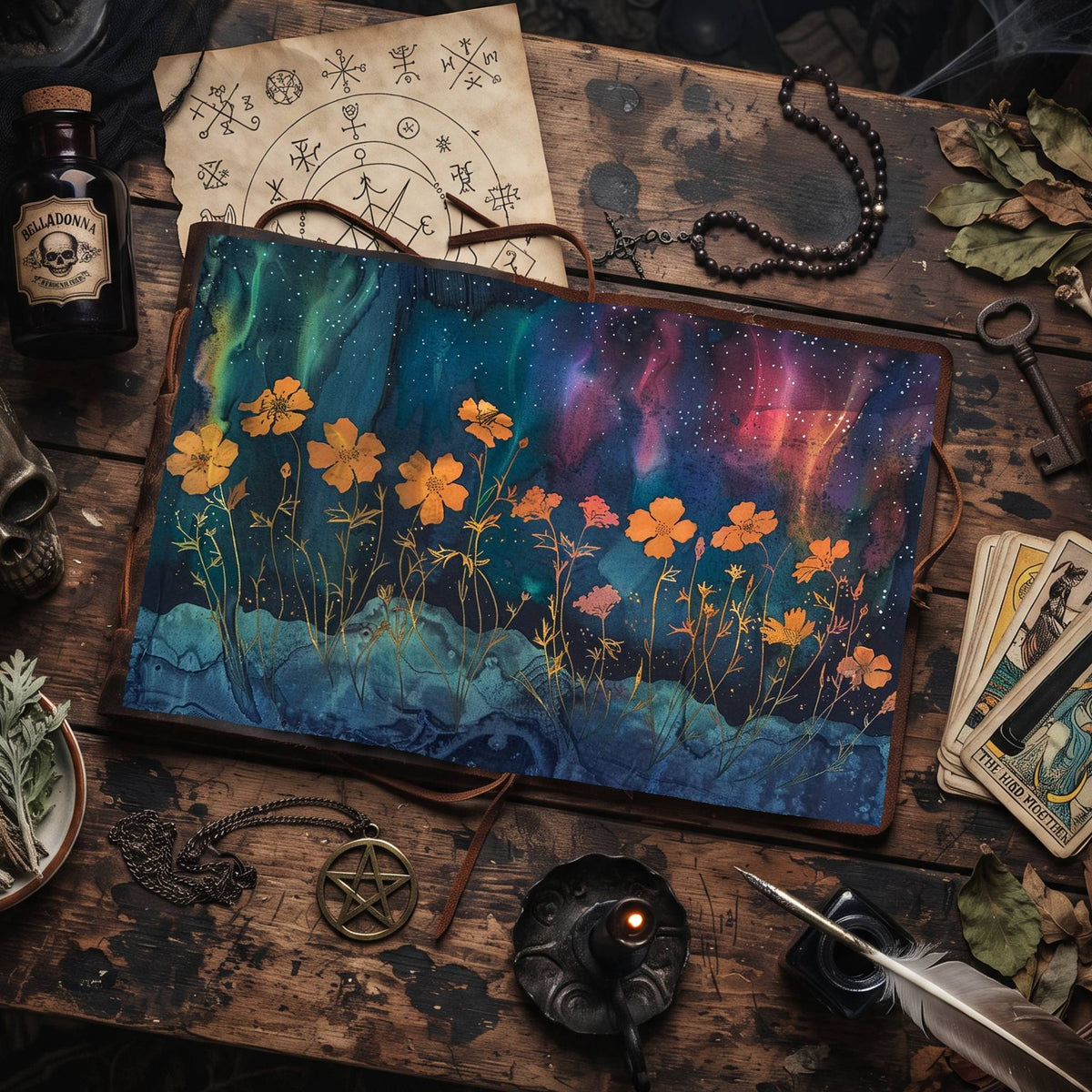 Celestial Wildflowers Digital Papers