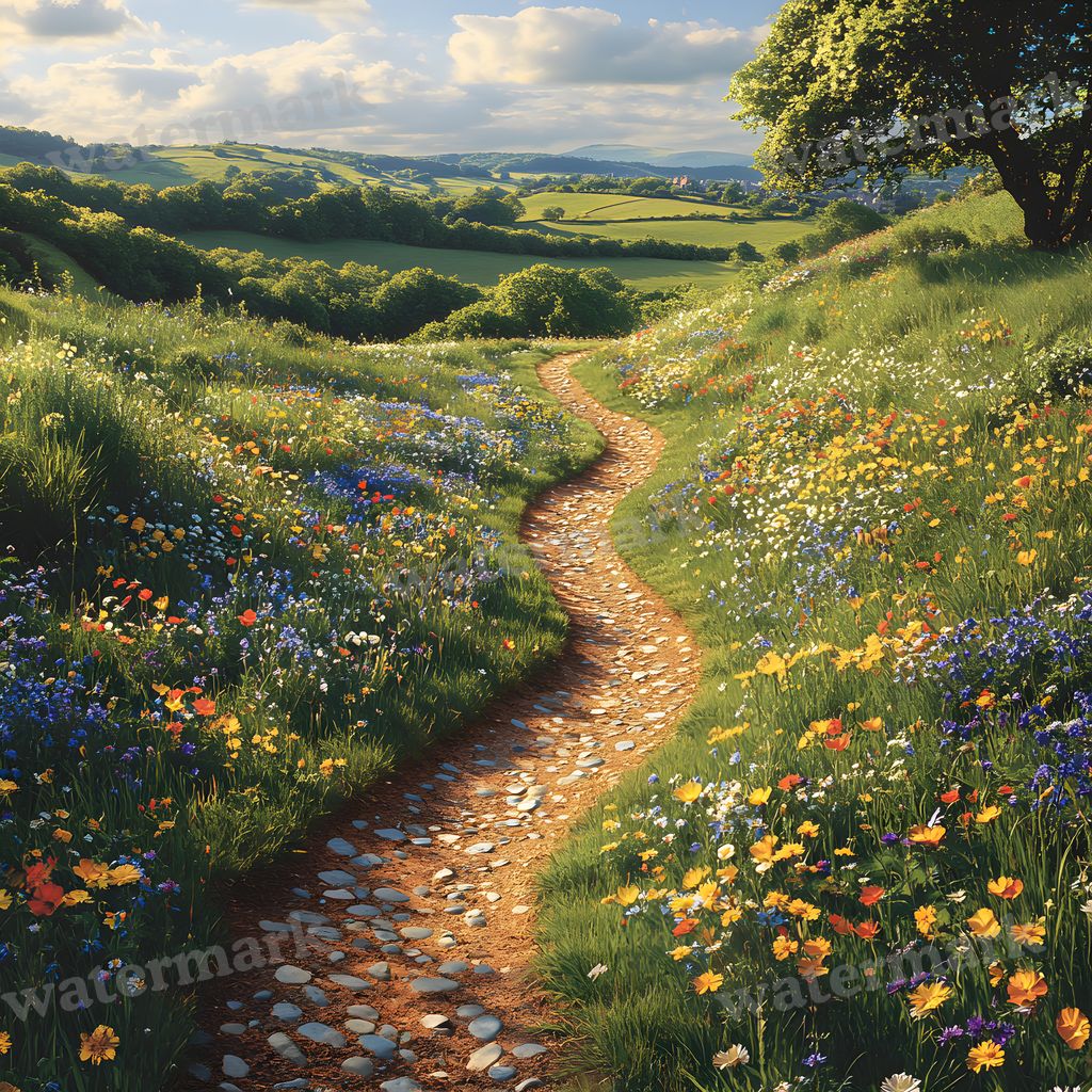 Charming Country Trail Backdrop Images