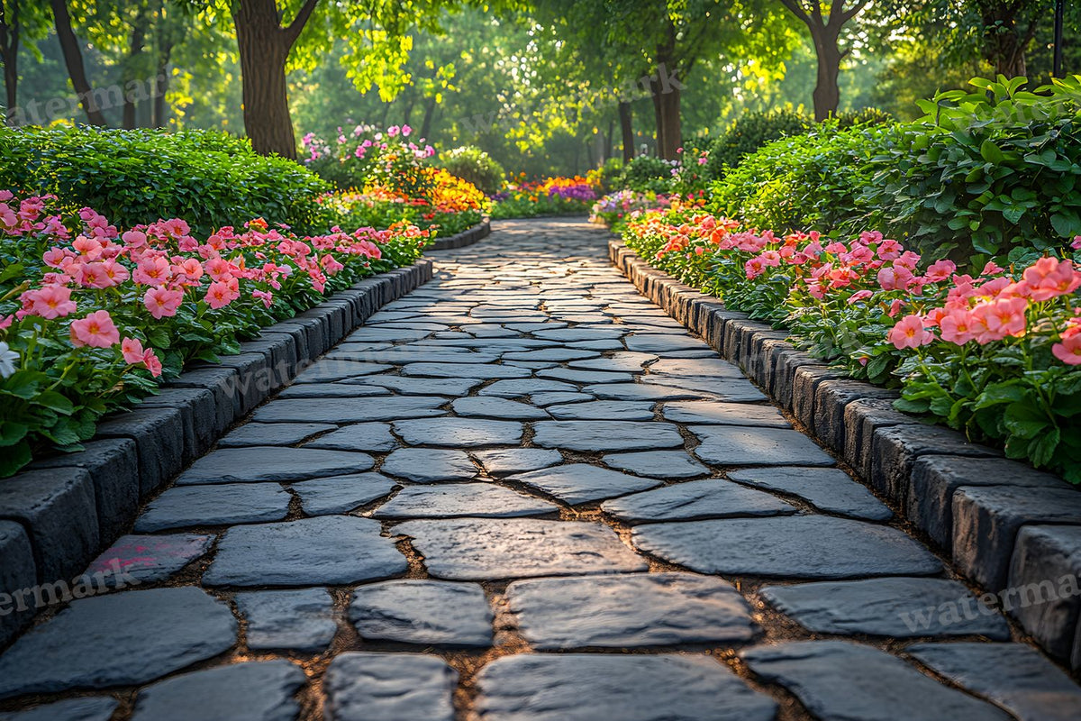 Charming Garden Backdrop Images