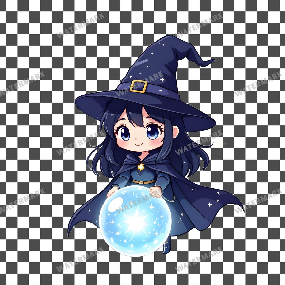 Chibi Cosmic Witch Clipart Pngs