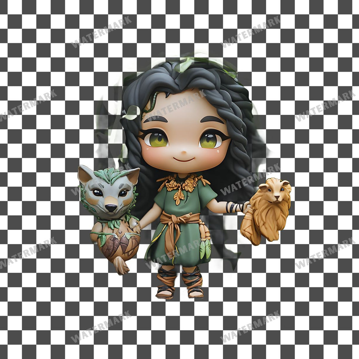 Chibi Jungle Clipart Pngs