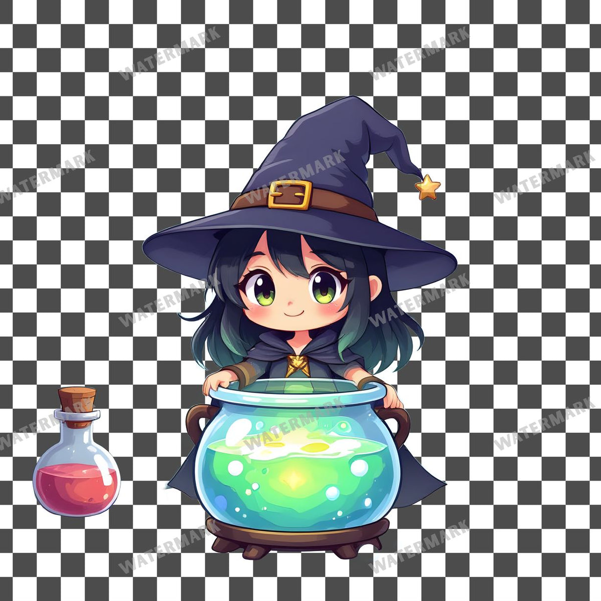 Chibi Potion Master Clipart Pngs
