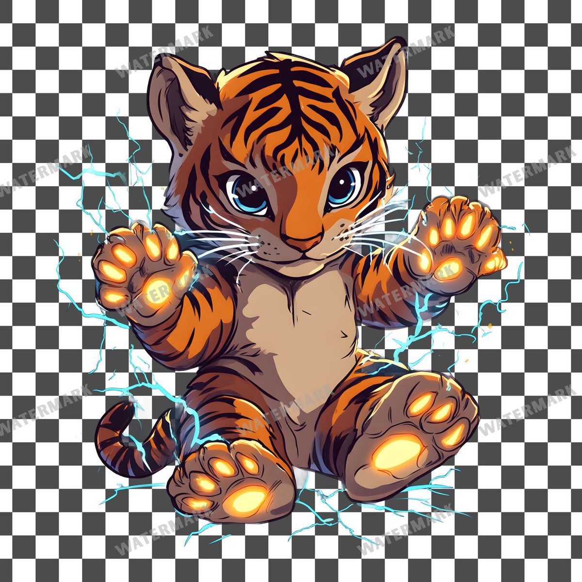 Chibi Thunder Clipart Pngs