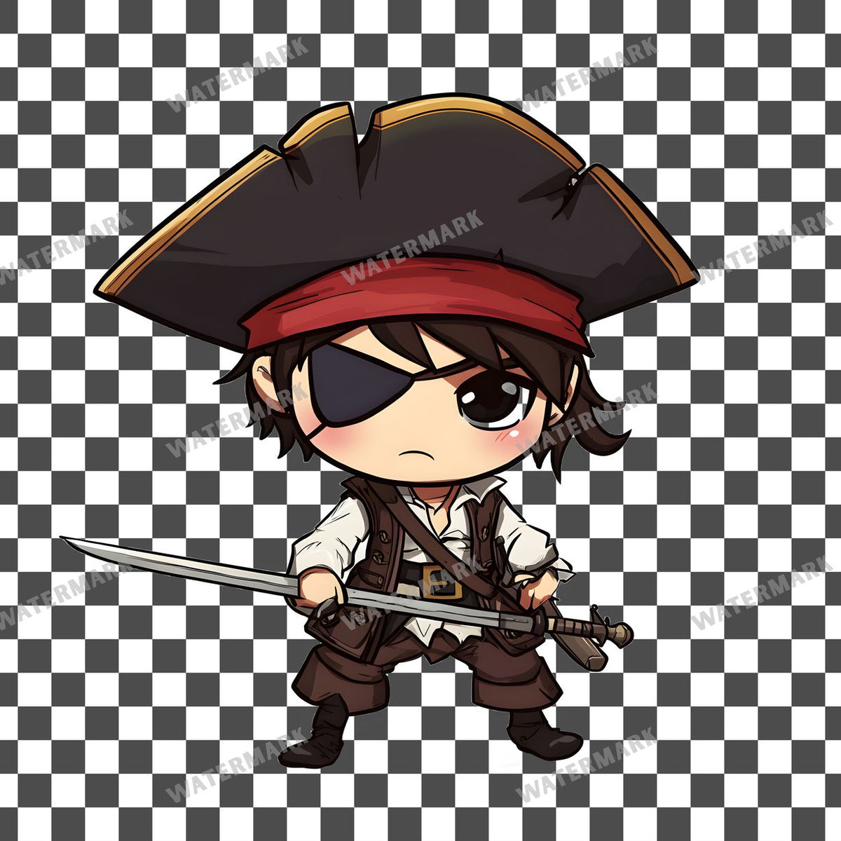 Chibipirate Clipart Pngs