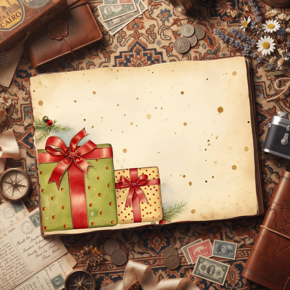 Christmas Gifts Digital Papers