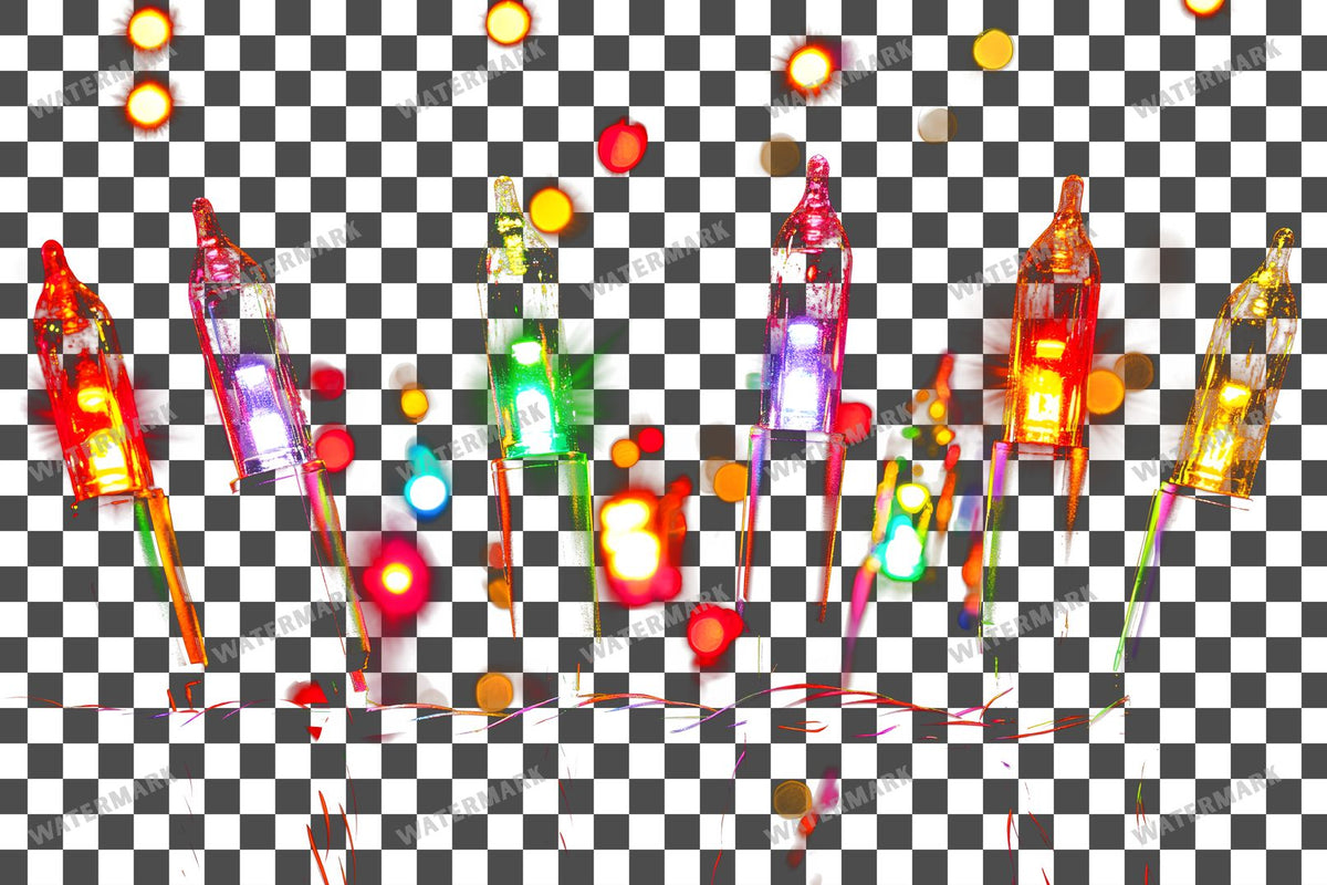 Christmas Lights Transparent Overlay Pngs