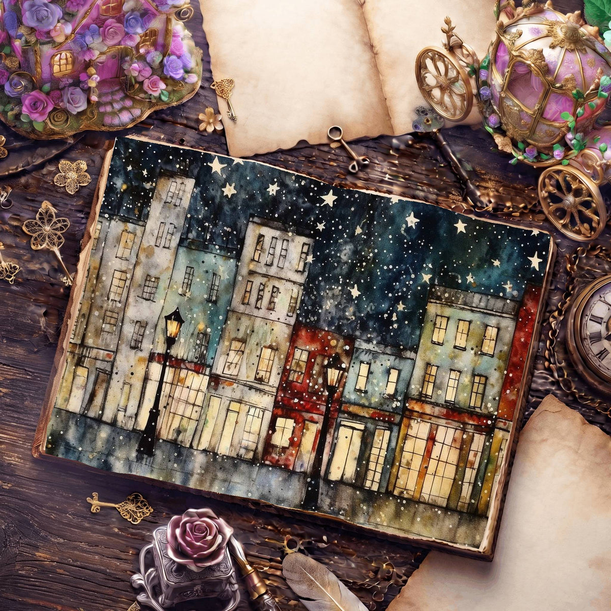 Christmas Street Digital Papers