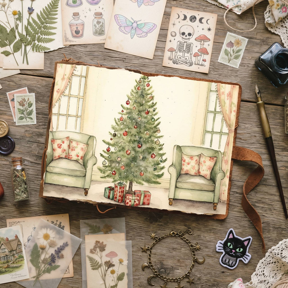 Christmas Trees Digital Papers