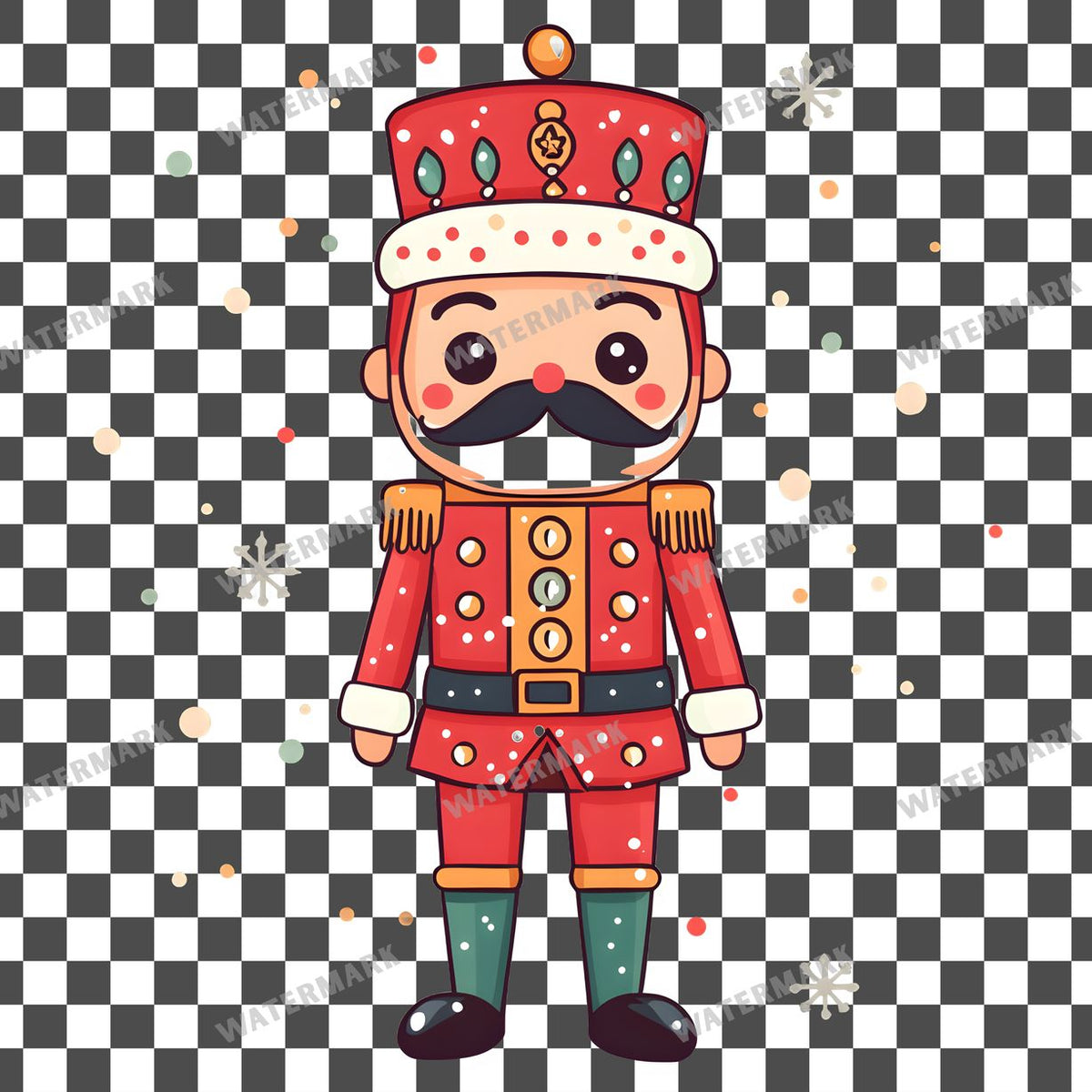 Christmas Kawaii Style Clipart Pngs