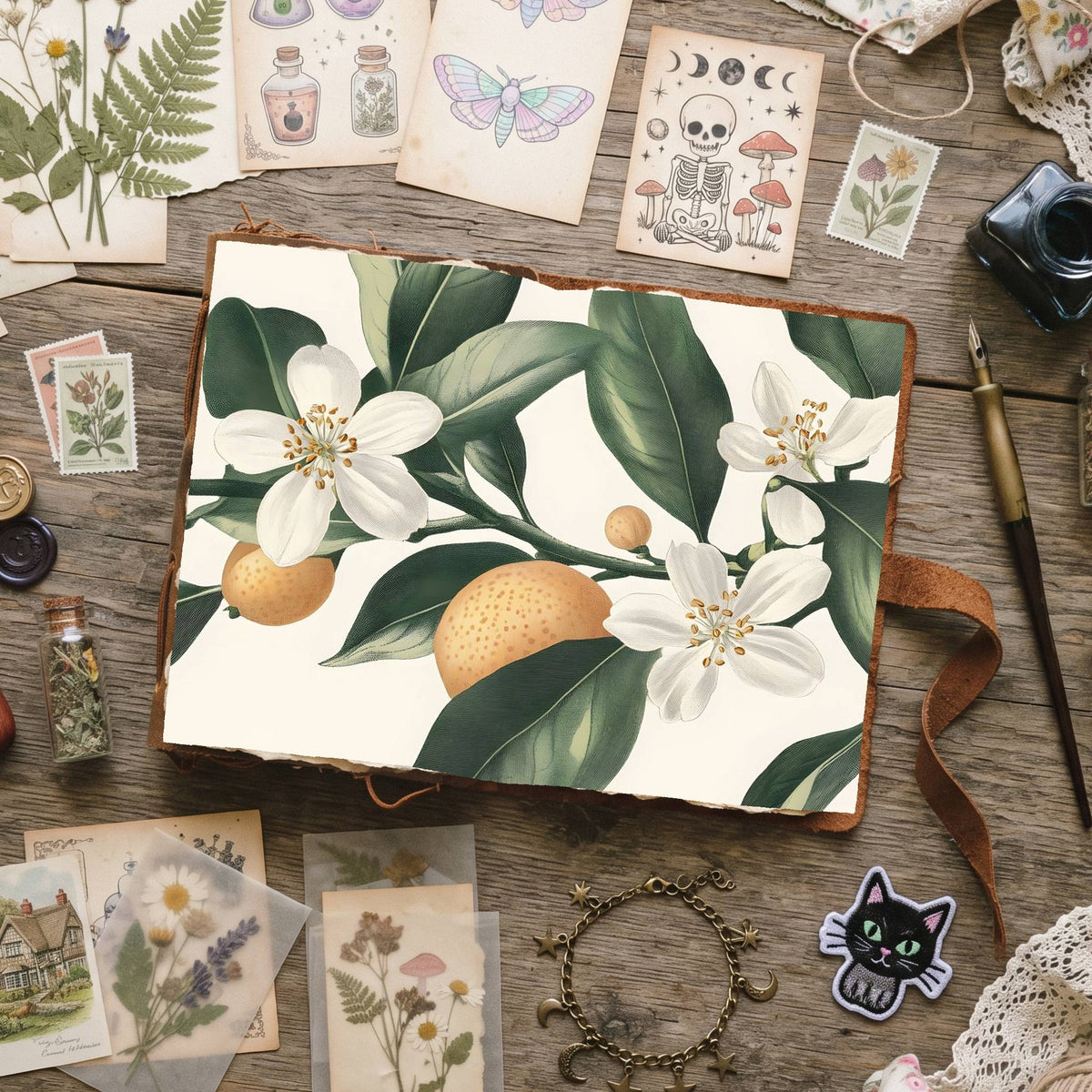 Citrus Blossoms Digital Papers