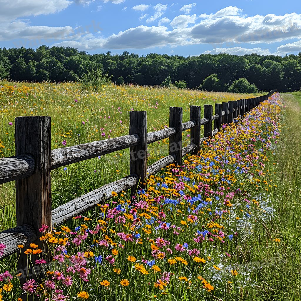Classic Fence Line Backdrop Images