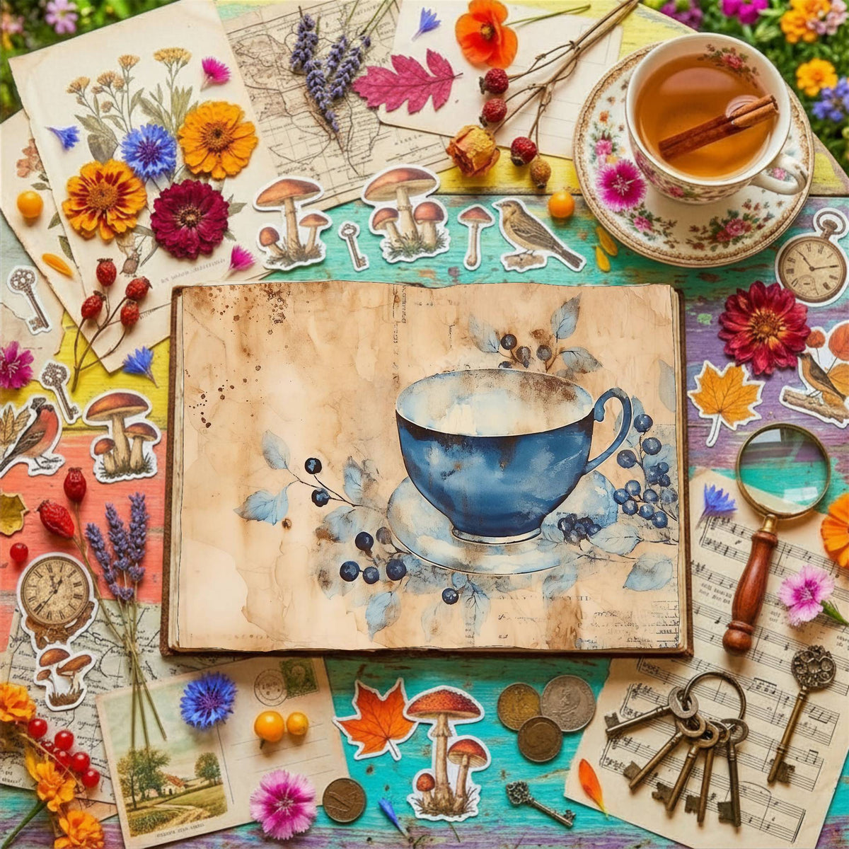 Coffee Cup Digital Papers