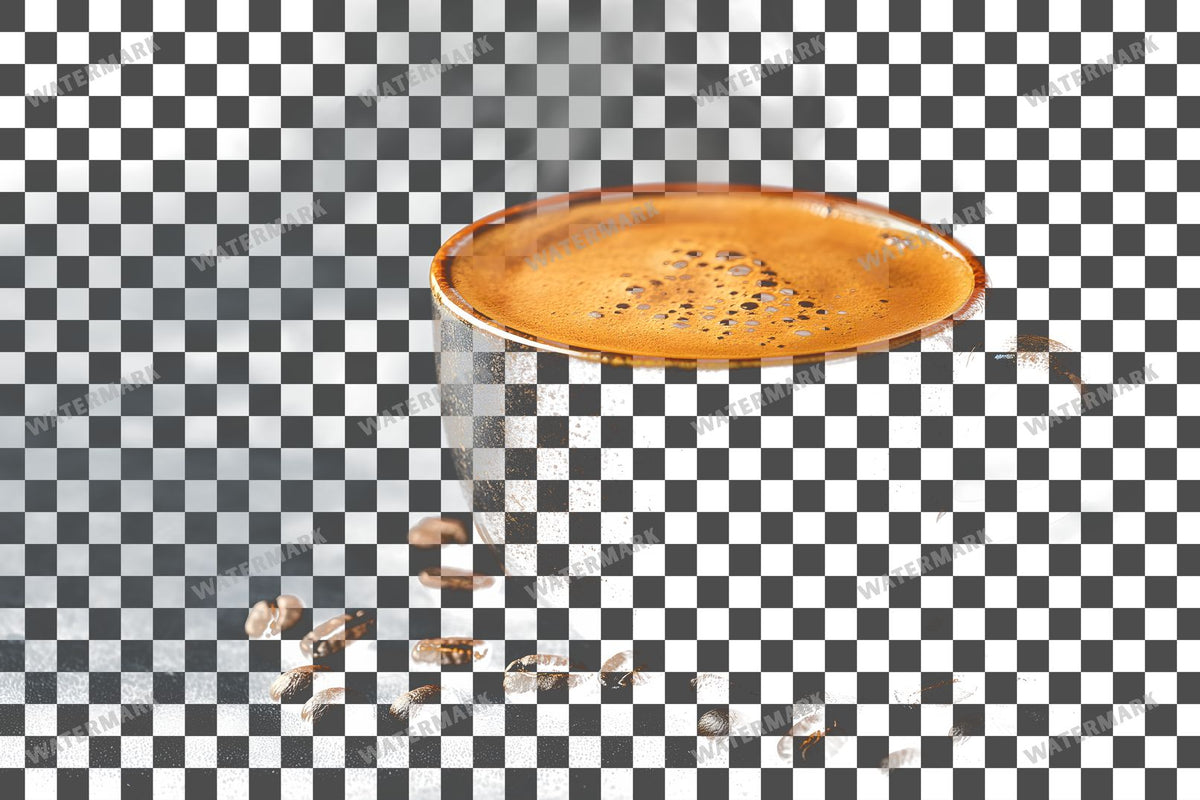 Coffee Cup PNG overlay on a transparent checkered background, preview 9