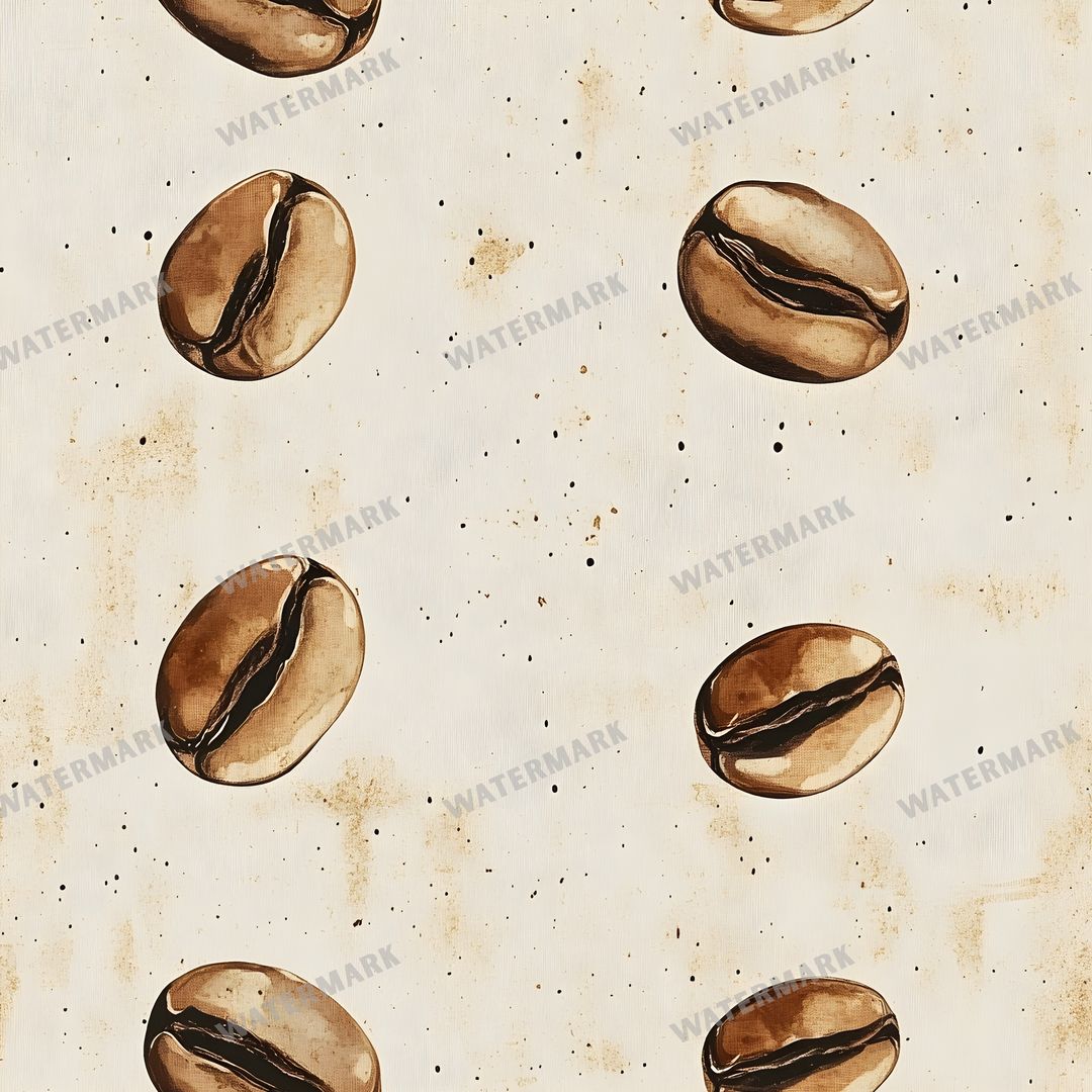 Coffee seamless pattern digital paper, repeating design 9