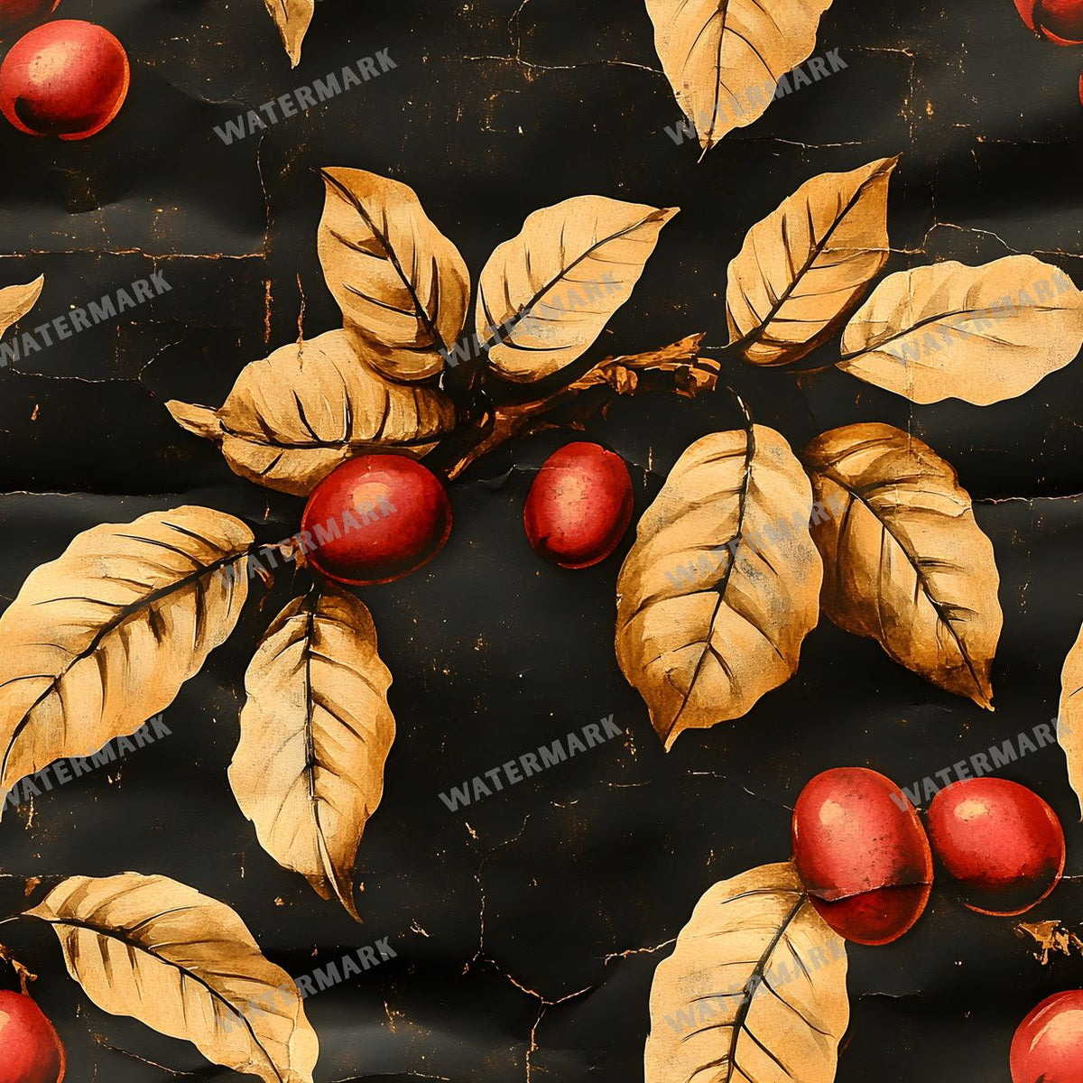 Coffee seamless pattern digital paper, repeating design 9