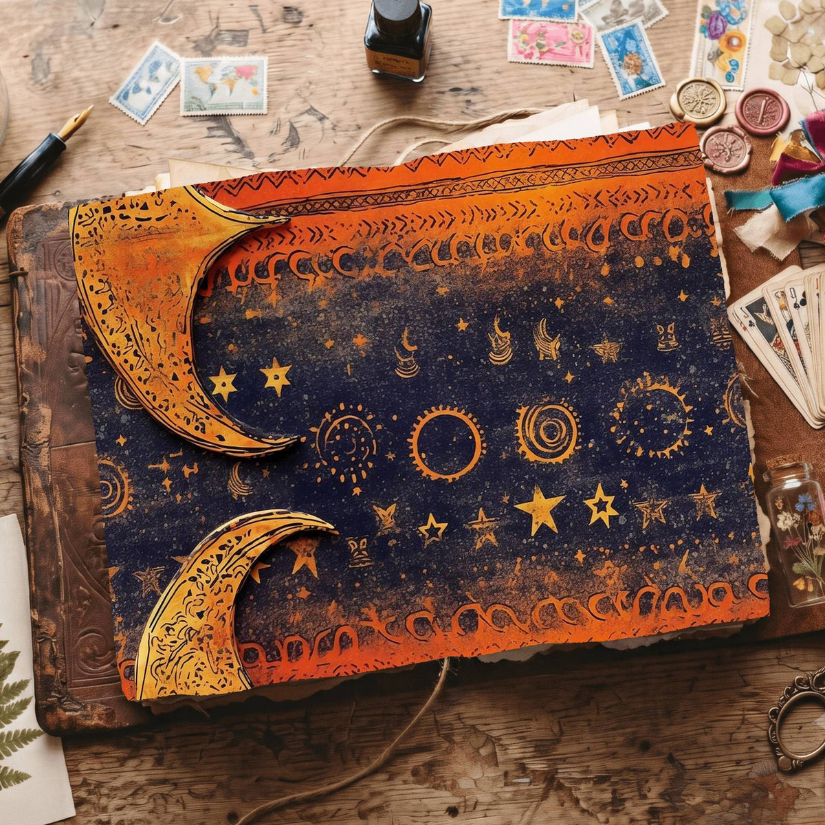 Copper Moon Digital Papers
