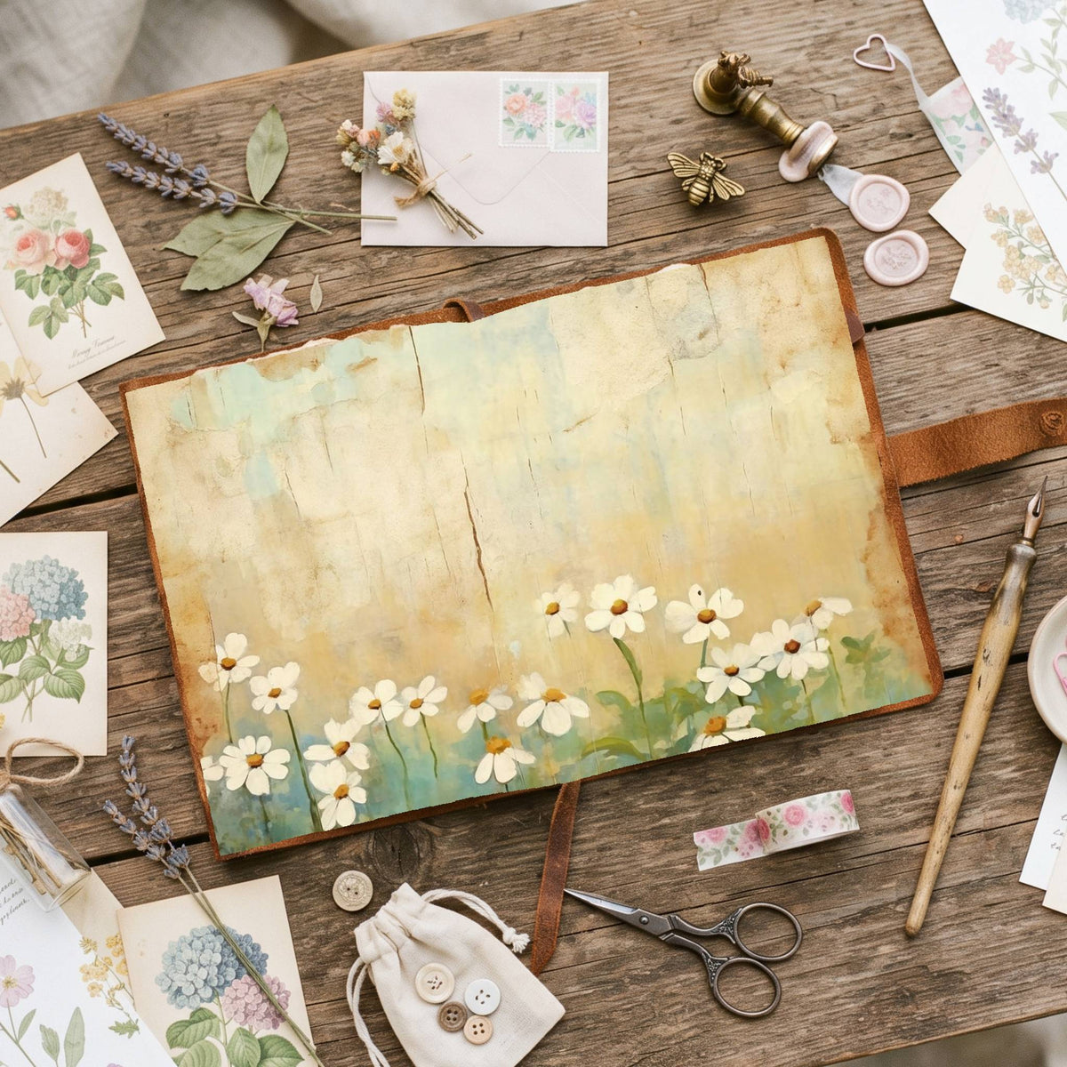 Daisy Flowers Digital Papers