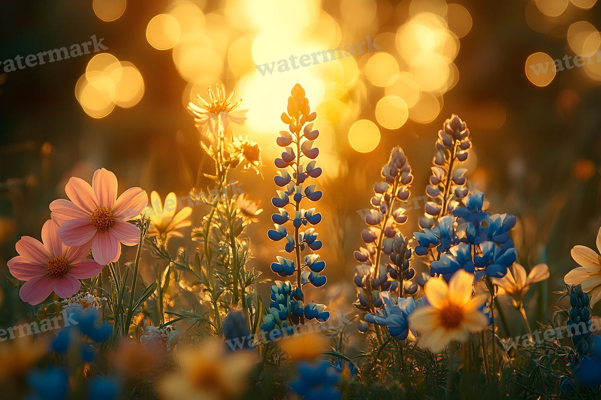 Dreamy Wildflower Meadow Backdrop Images