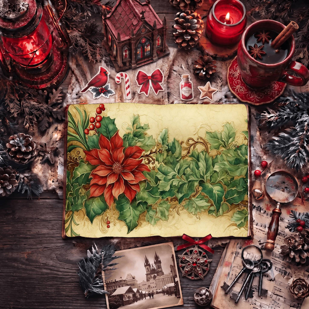 Festive Christmas Digital Papers