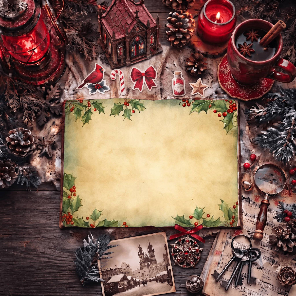 Festive Christmas Digital Papers