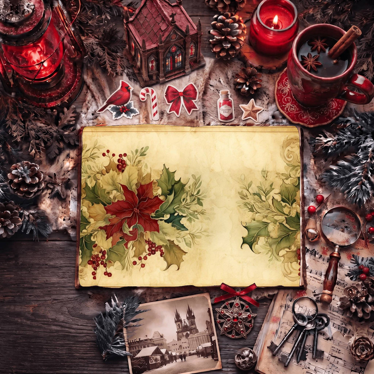 Festive Christmas Digital Papers