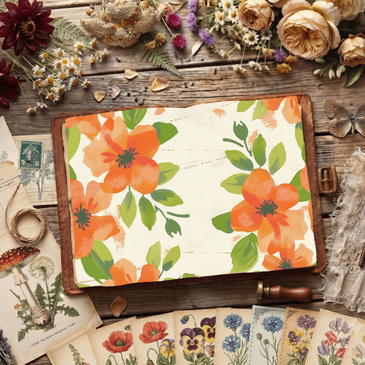 Floral Digital Papers