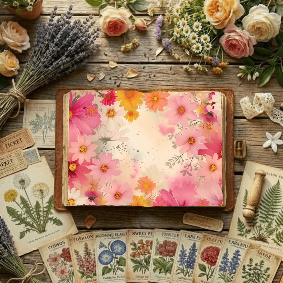 Floral Digital Papers