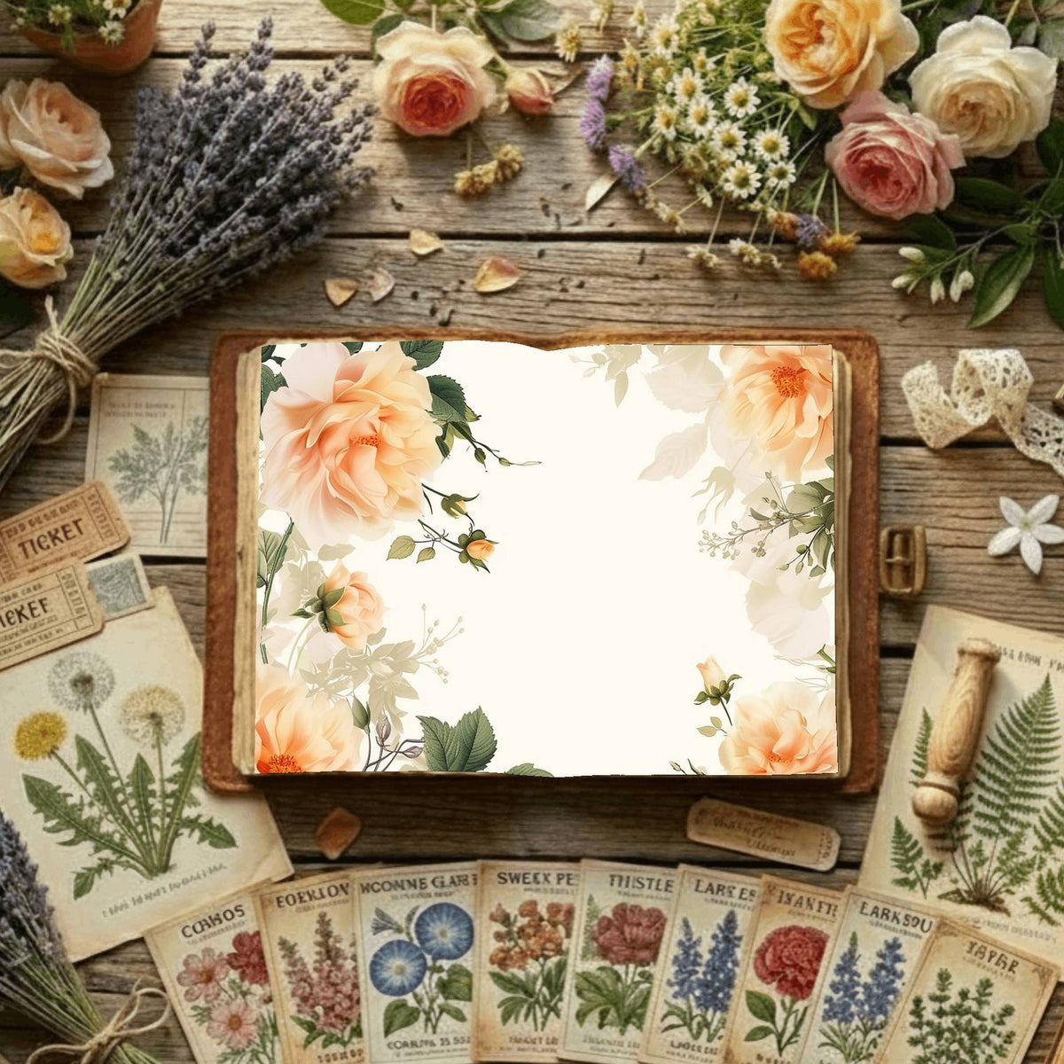 Floral Digital Papers