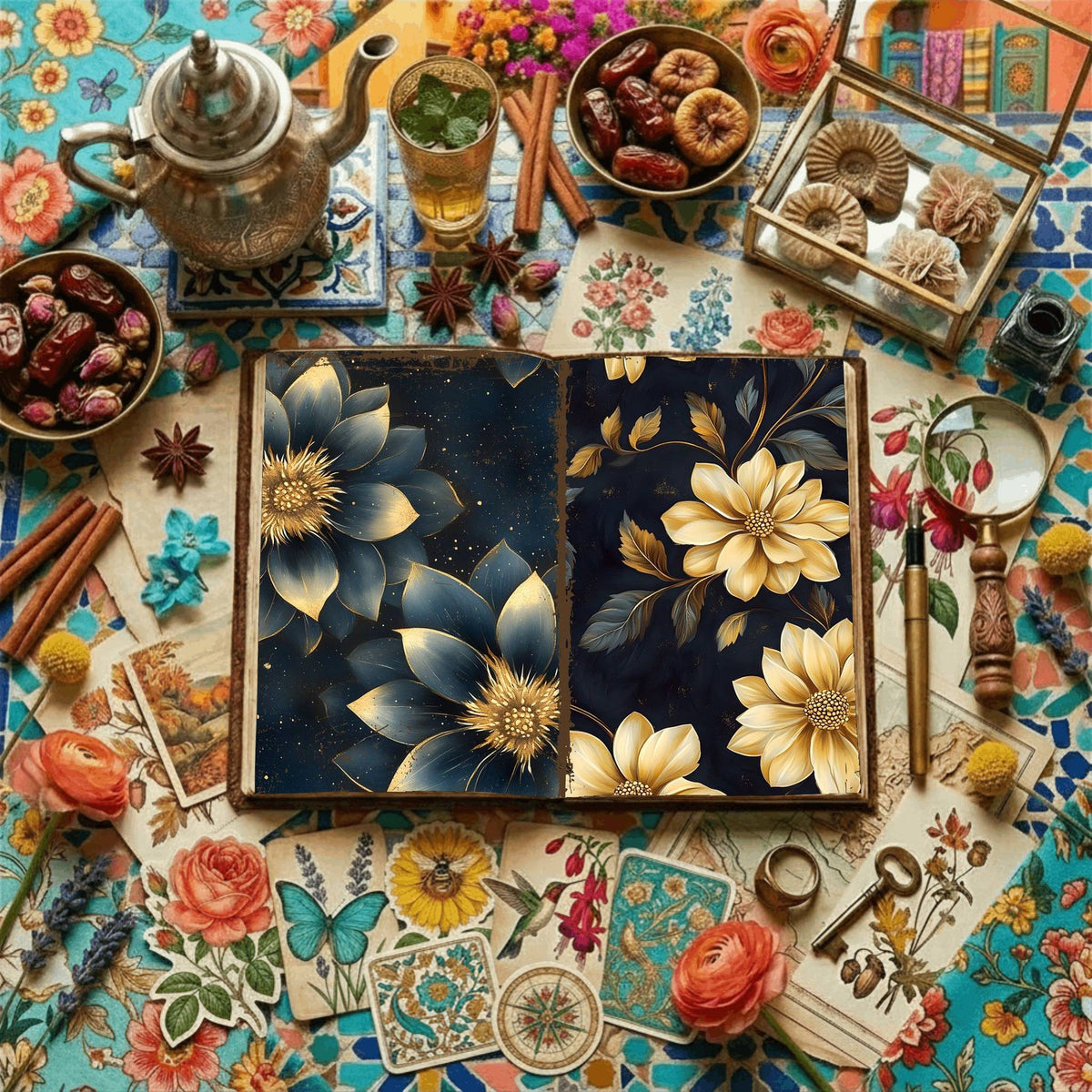 Floral Digital Papers