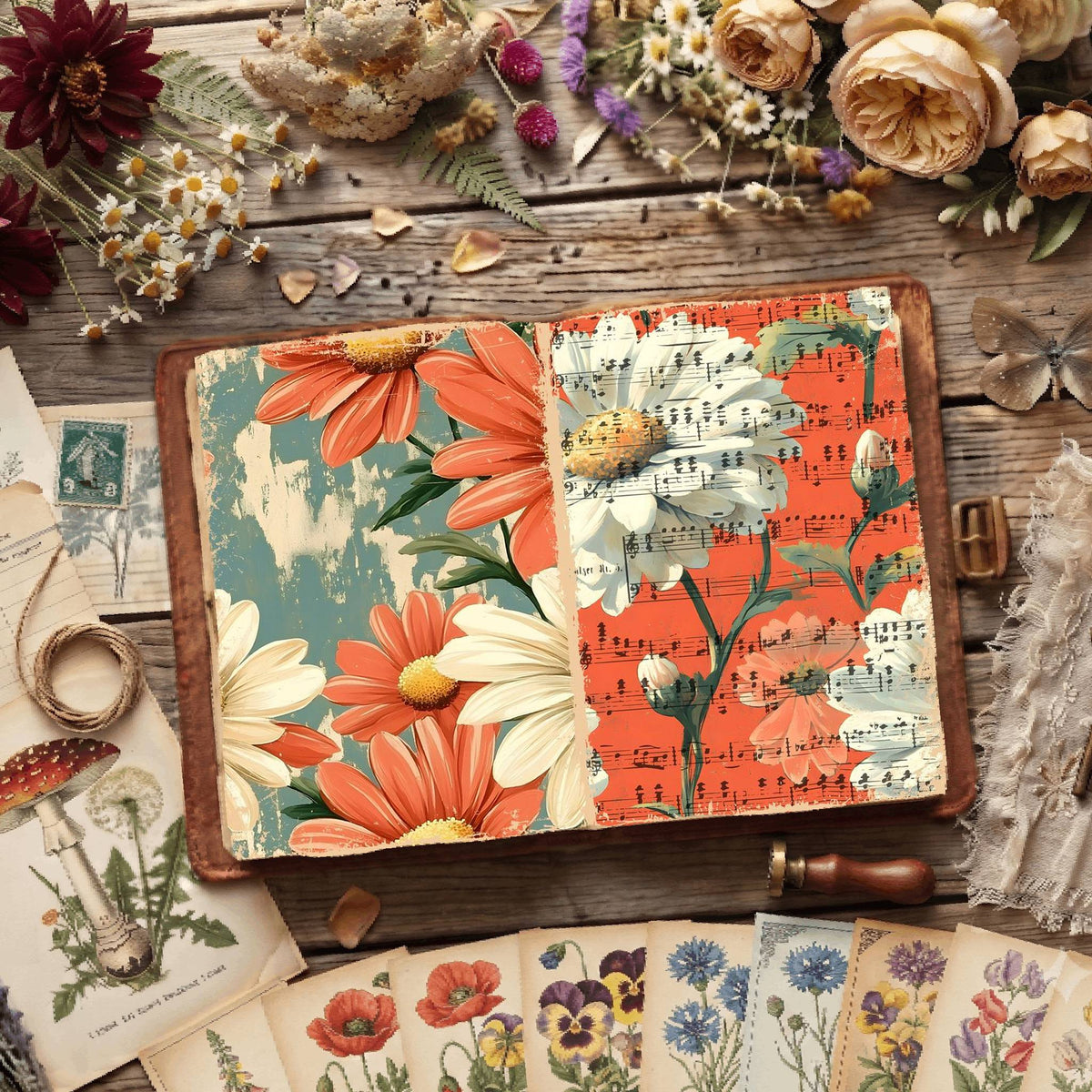 Floral Digital Papers