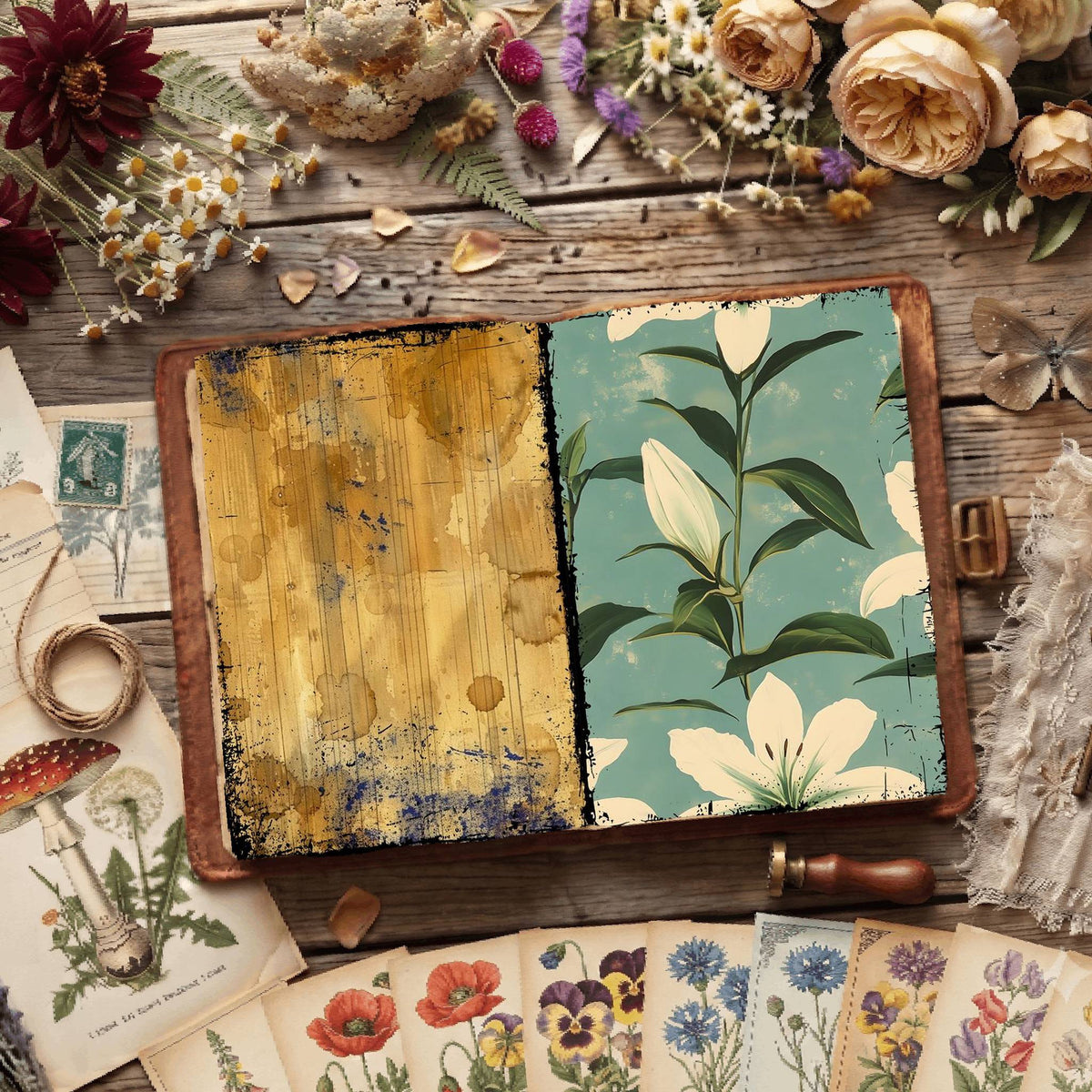 Floral Digital Papers