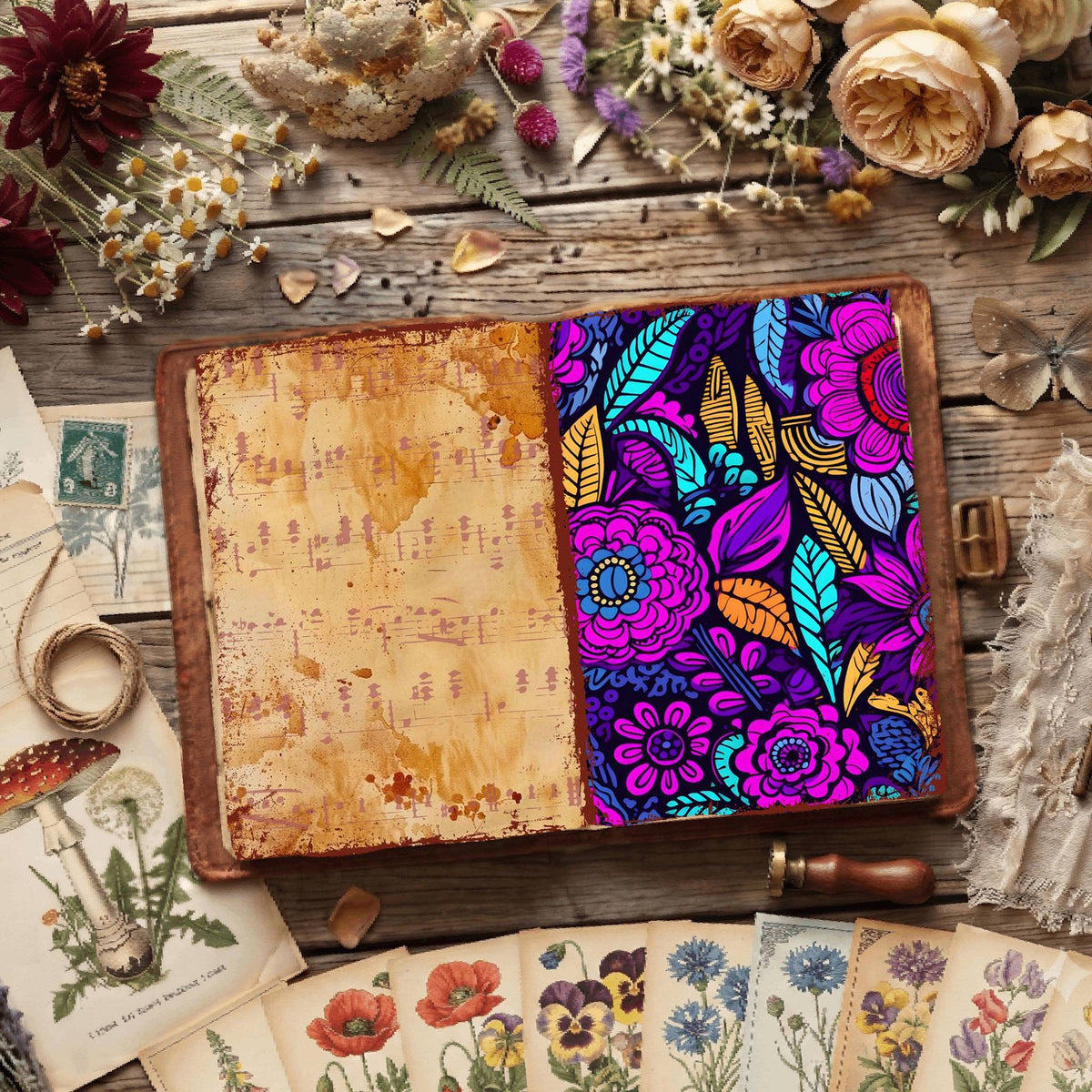 Floral Digital Papers
