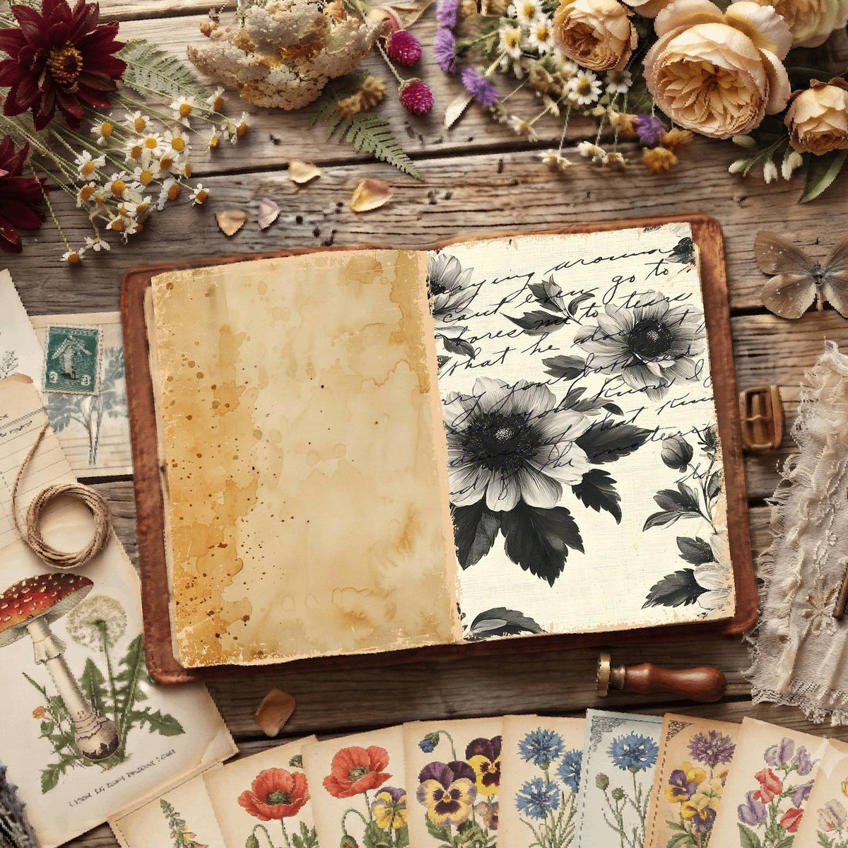 Floral Digital Papers
