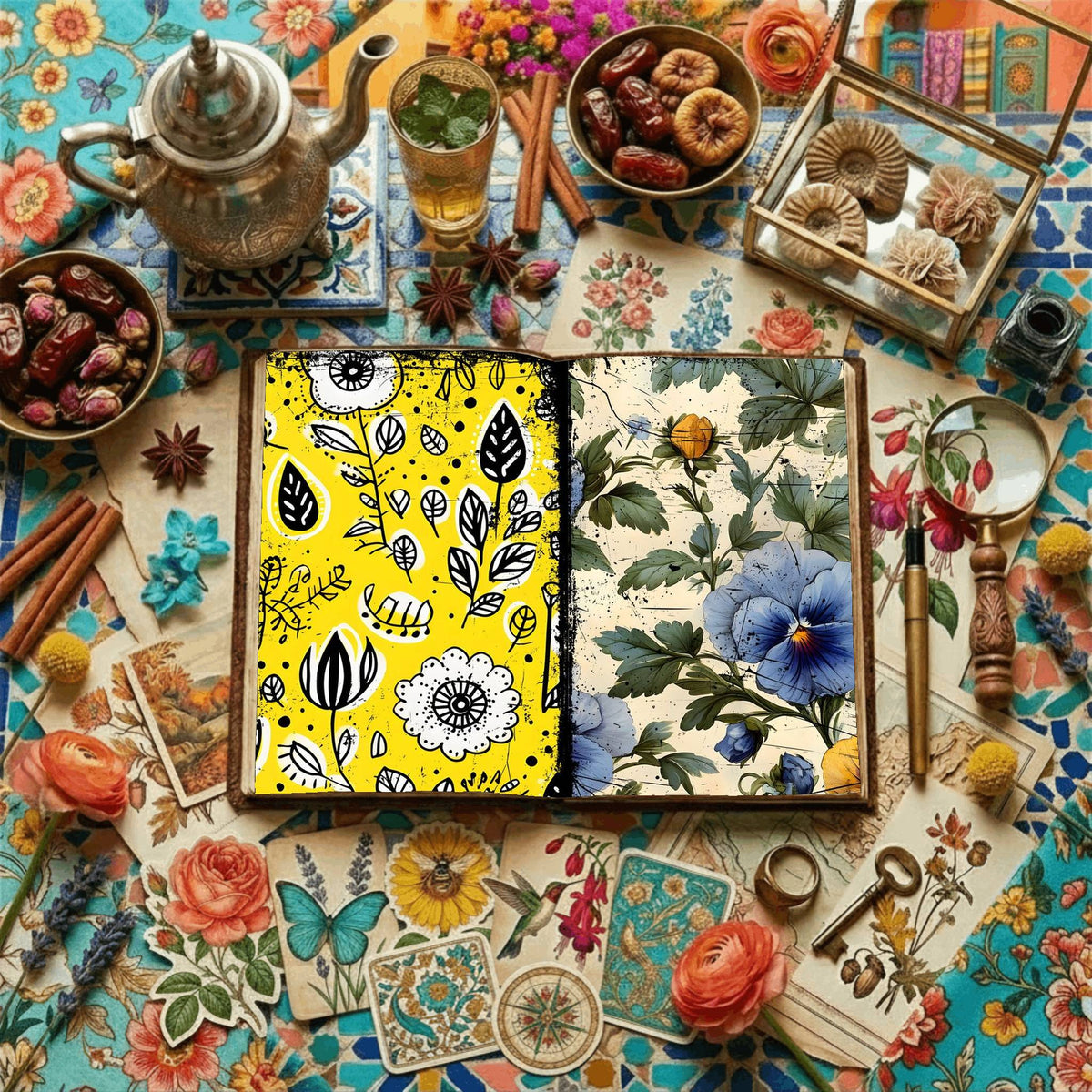 Floral Digital Papers