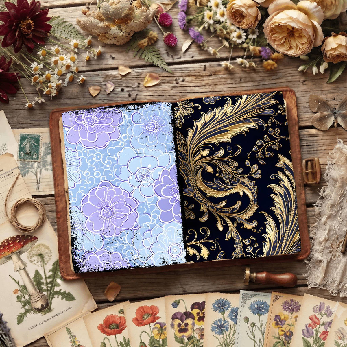 Floral Digital Papers