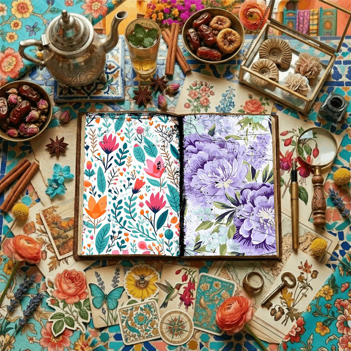 Floral Digital Papers