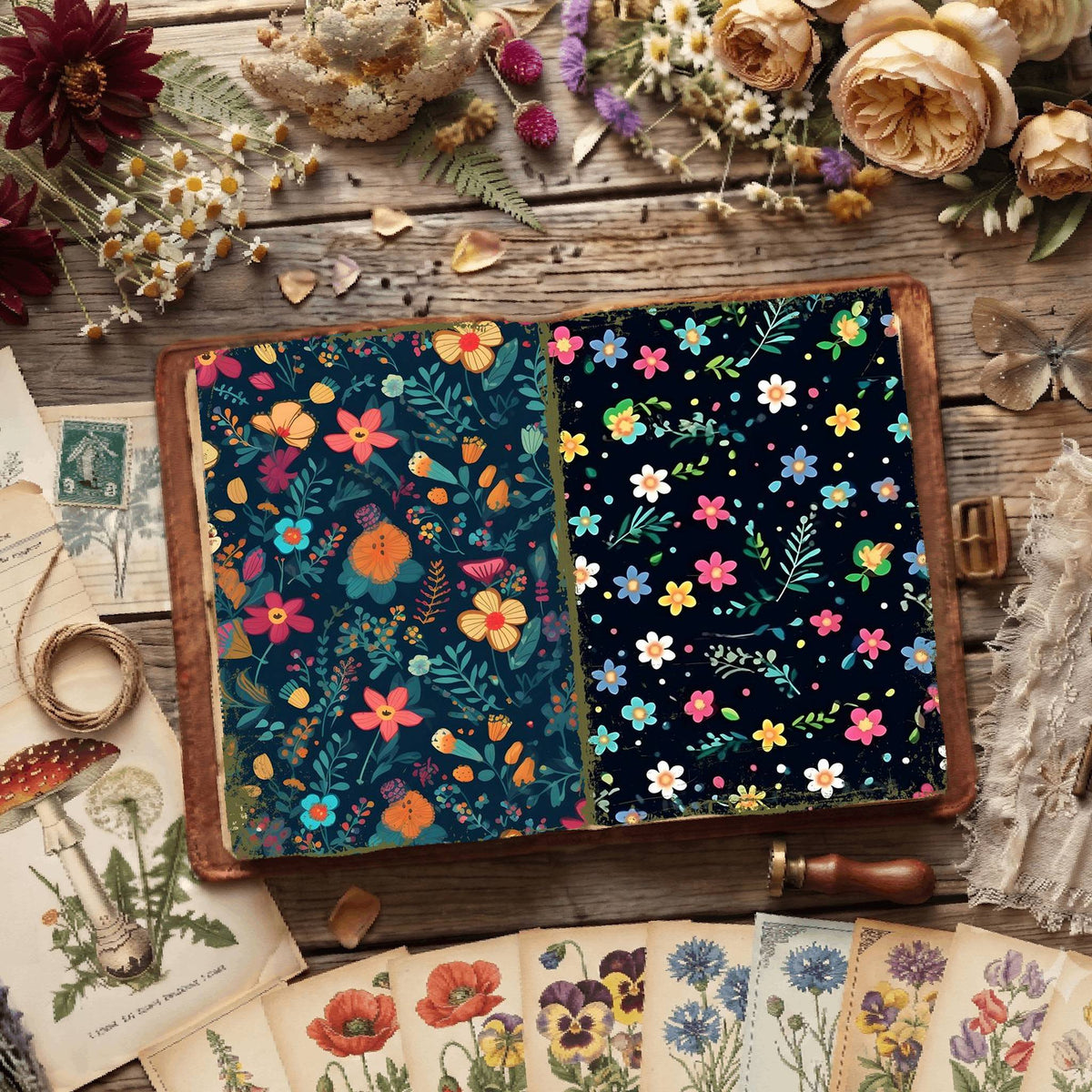 Floral Digital Papers