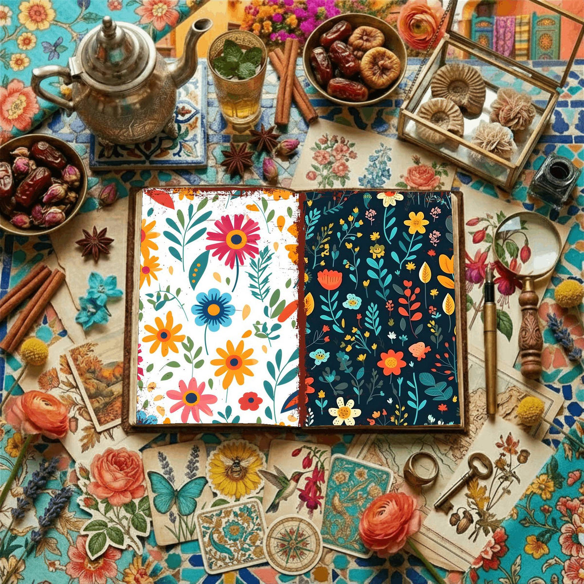 Floral Digital Papers