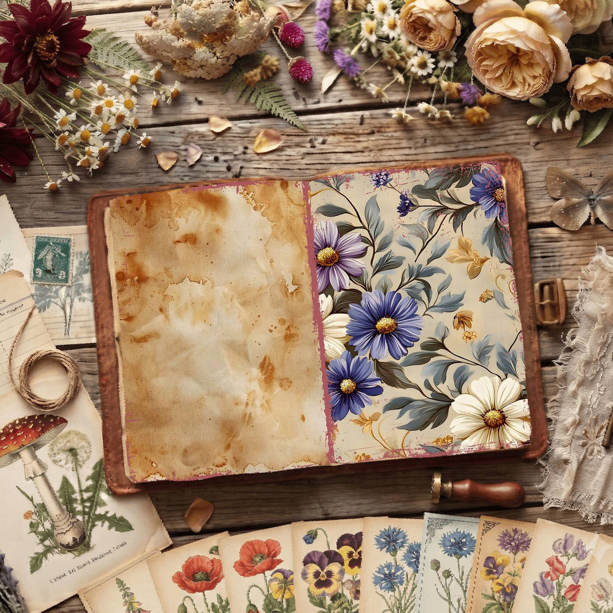 Floral Digital Papers