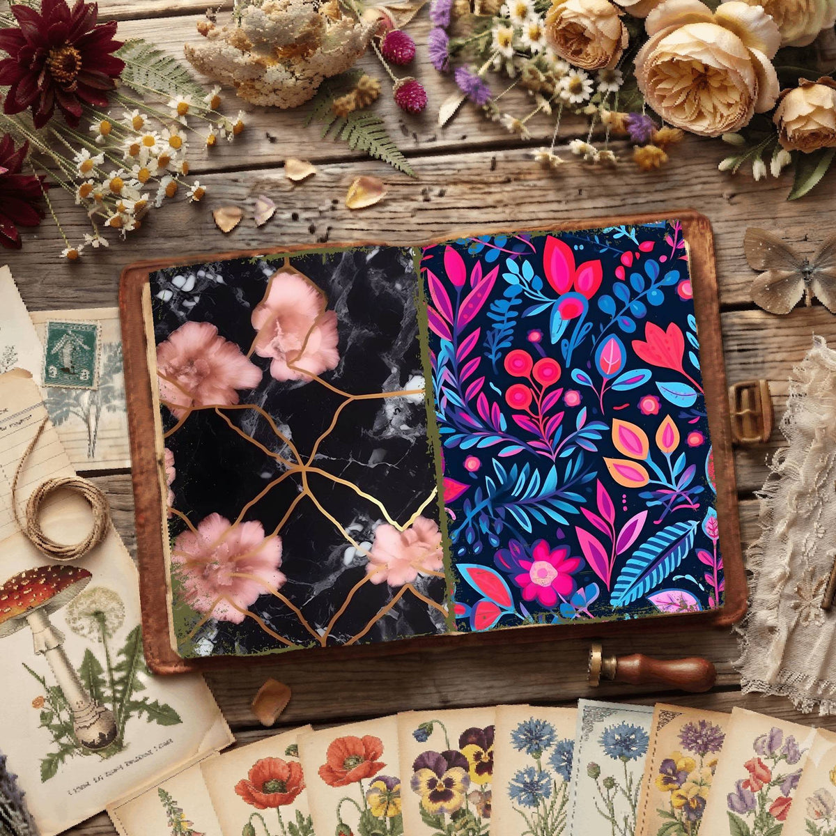 Floral Digital Papers
