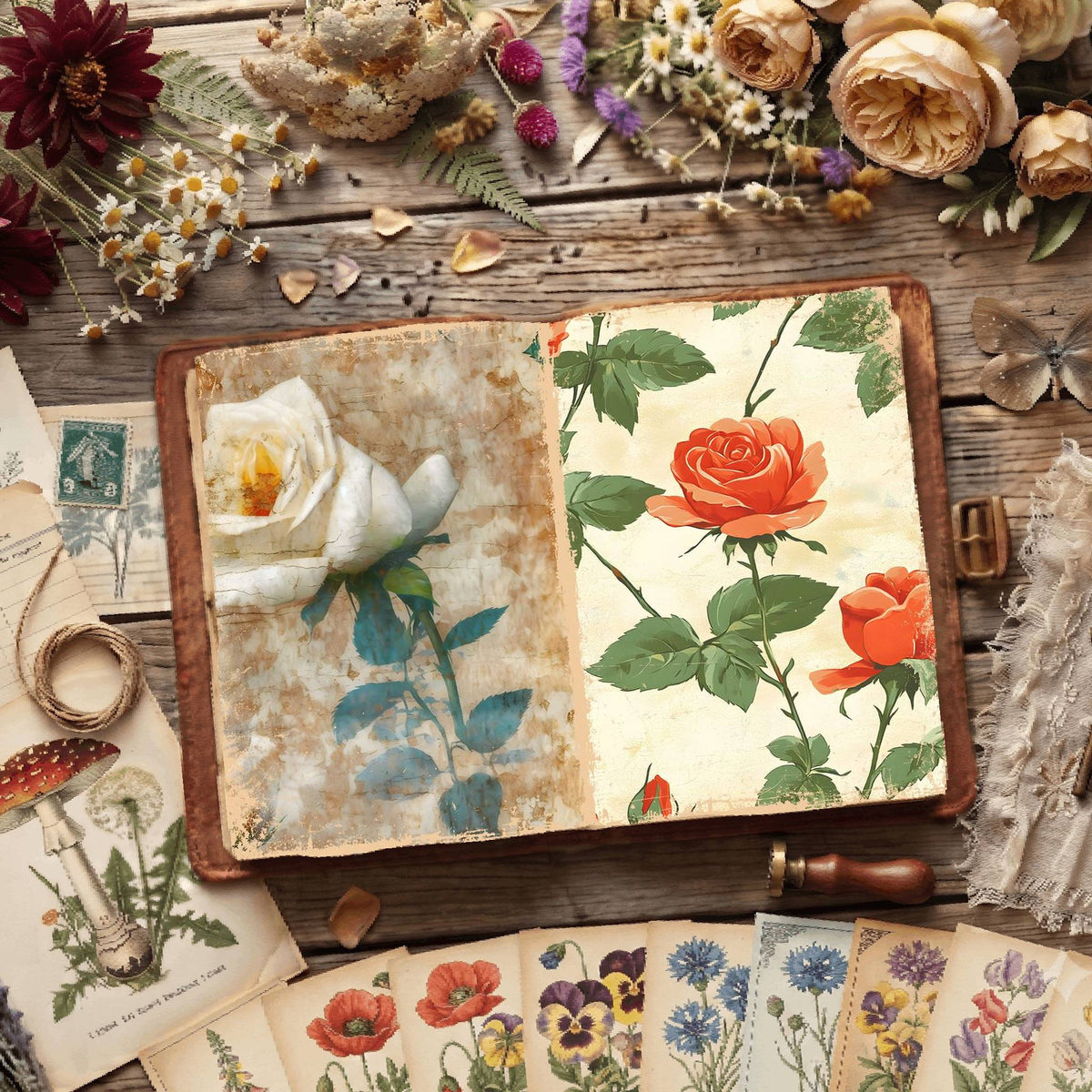 Floral Digital Papers