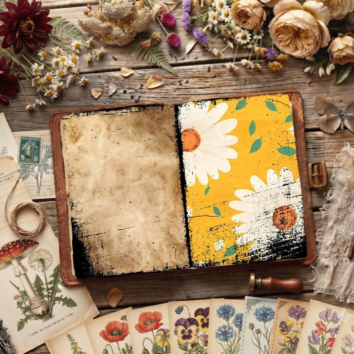 Floral Digital Papers